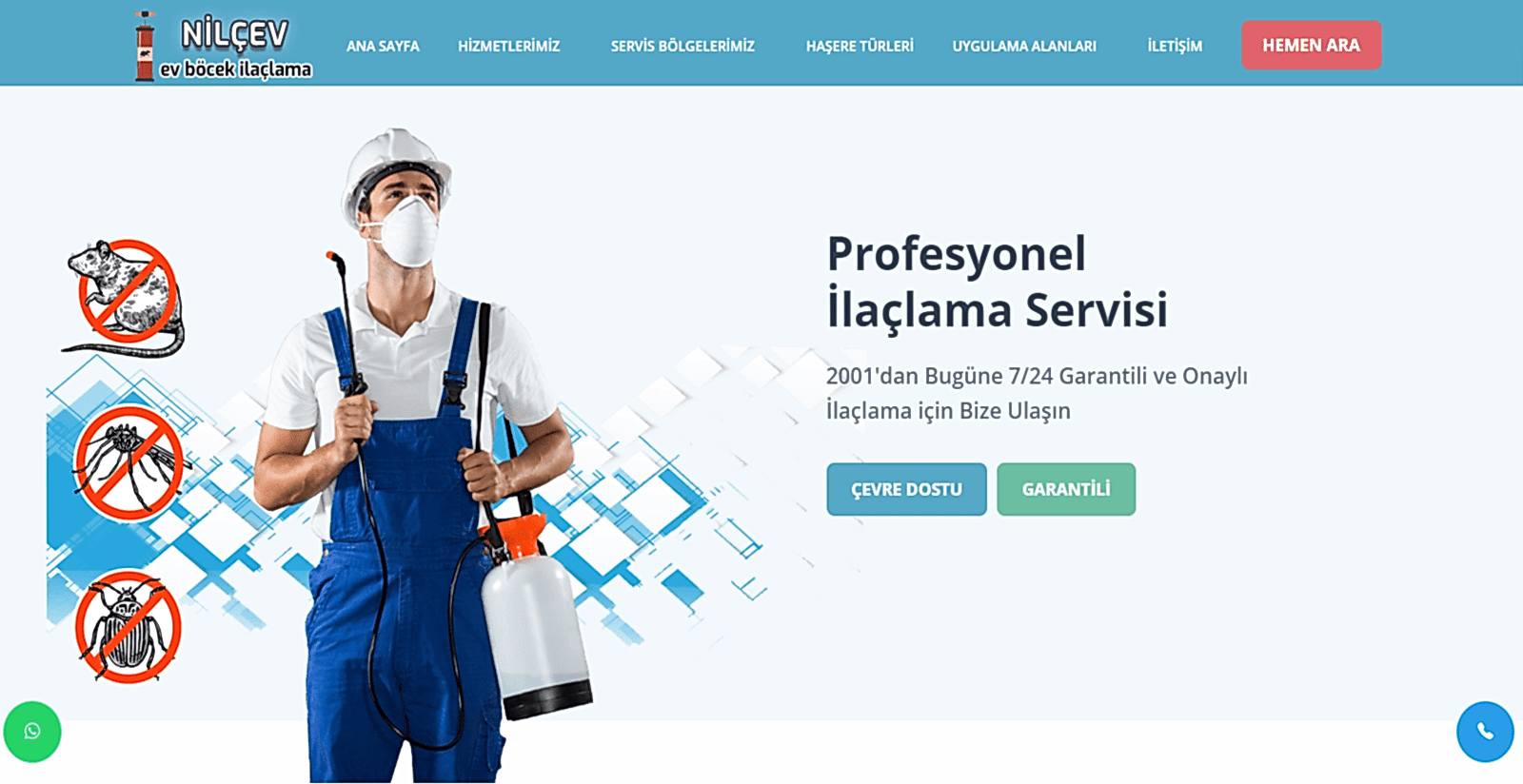 DİZAYNKENT | NİLÇEV EV BÖCEK İLAÇLAMA